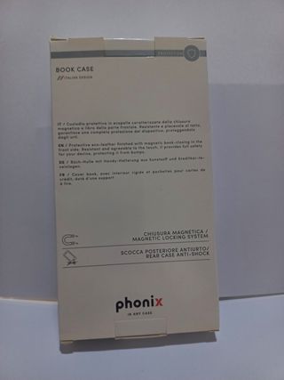 Custodia con apertura a libro