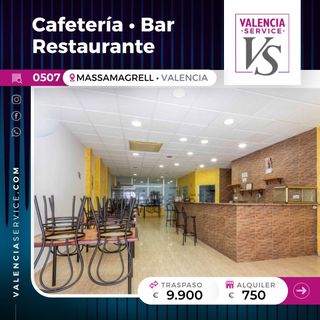 0507-CAFETERÍA-BAR-RESTAURANTE EN MASSAMAGRELL