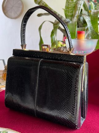 Bolso vintage piel de serpiente