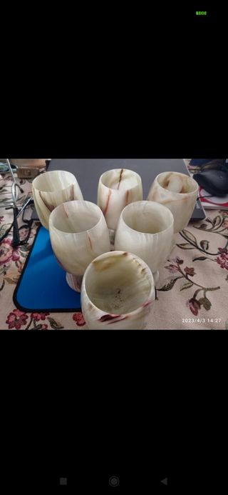 5 Bicchieri onice