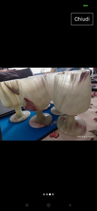 5 Bicchieri onice