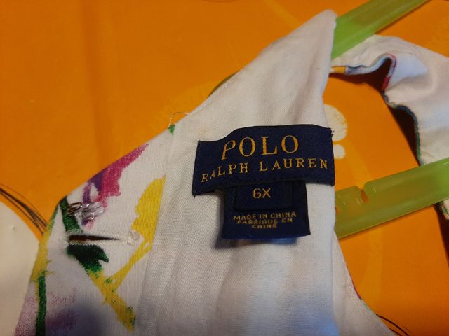 Vestido de niña Ralph Lauren. 6 años