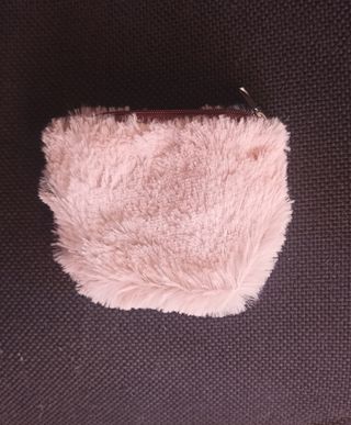 Monedero pelo rosa