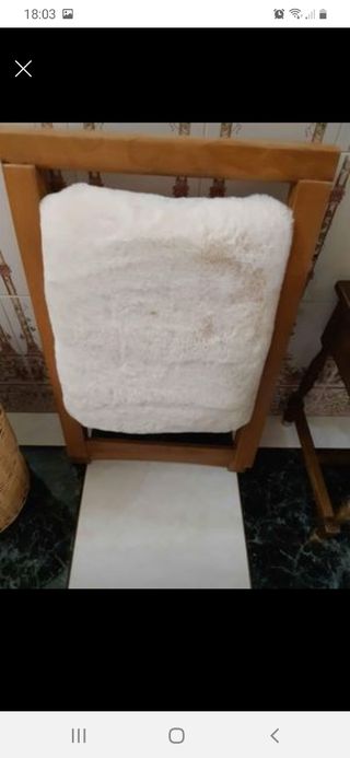 Silla plegable asiento pelito