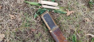 Mesa madera de antigua oficina bancaria