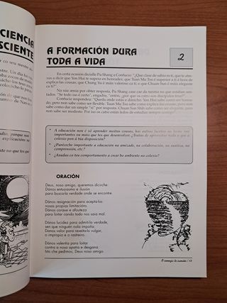 Libro de asignatura religión de la ESO "Ó Albor"