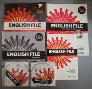 Lote de libros y material para aprender inglés