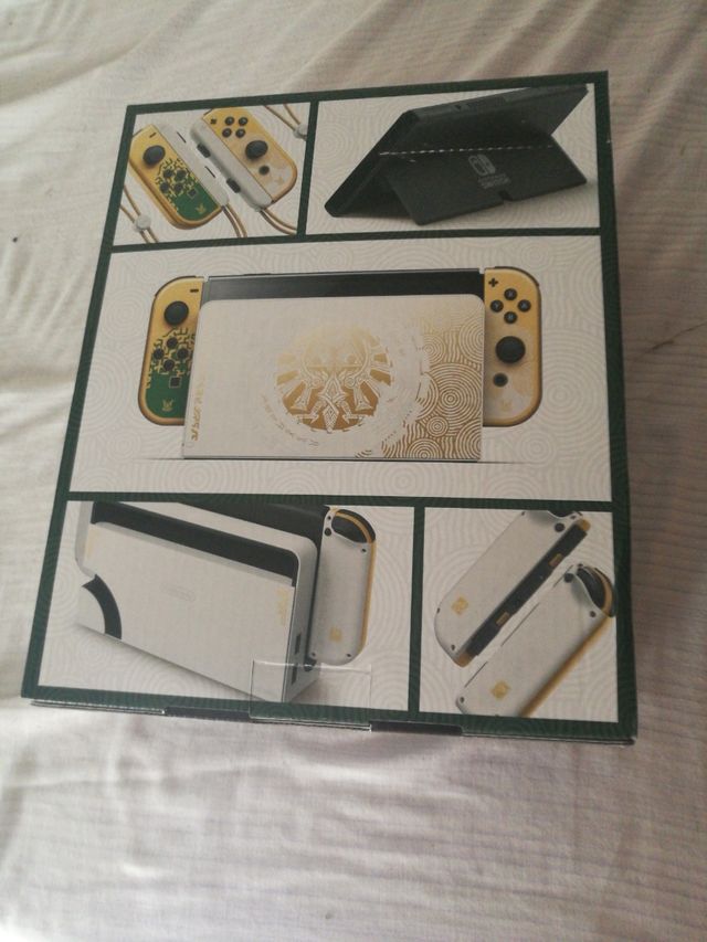 switch zelda oled + caja + Garantía pantalla
