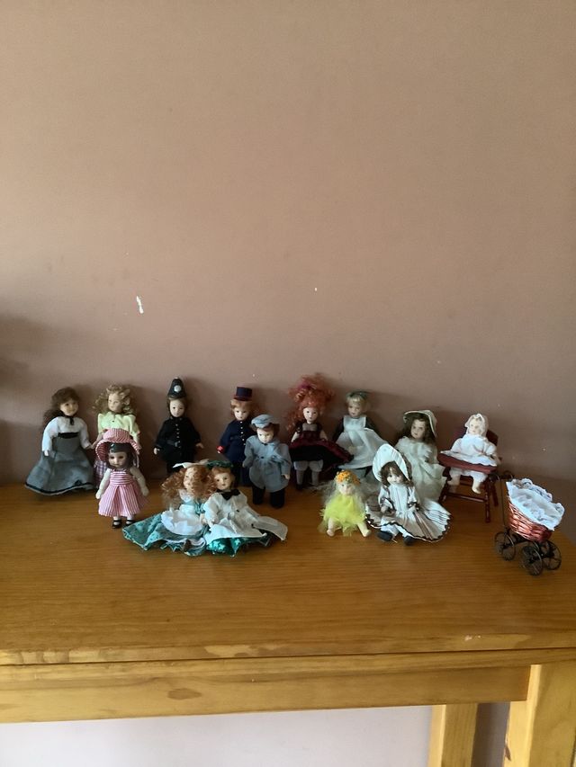 Lote de muñecas de porcelana vintage