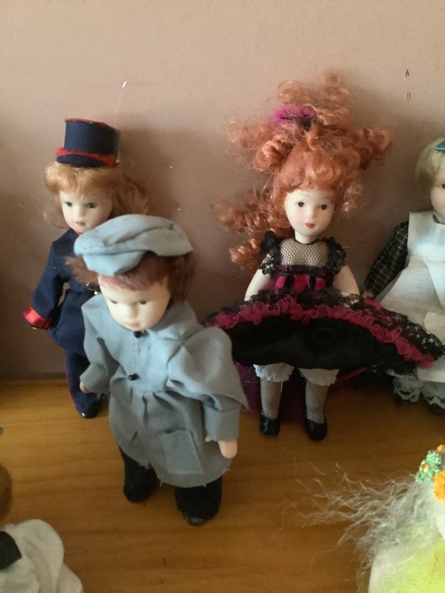 Lote de muñecas de porcelana vintage