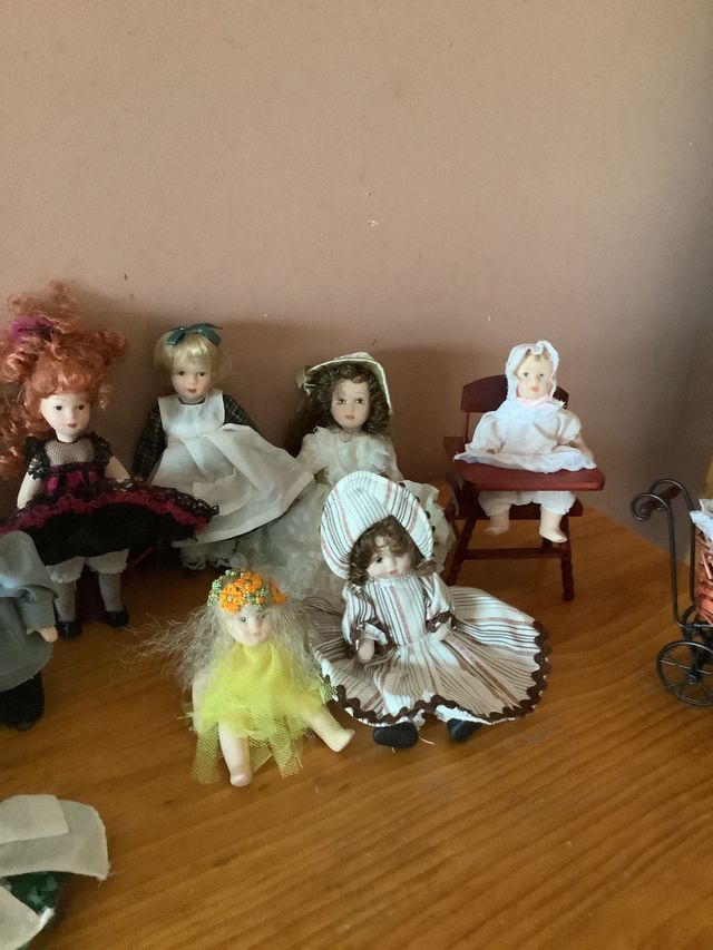 Lote de muñecas de porcelana vintage