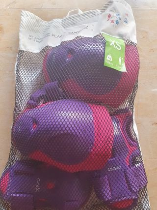 Conjunto patines, protecciones y kit ruedas
