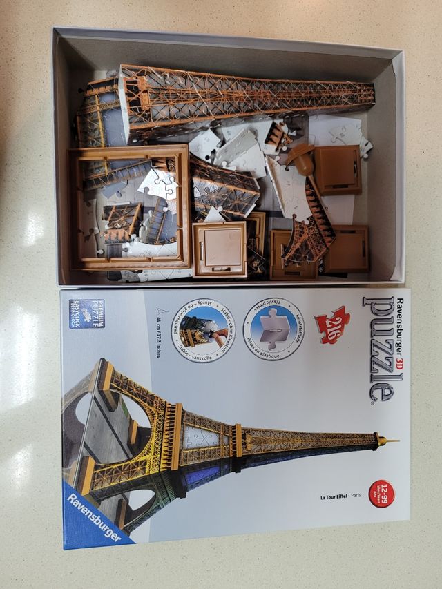 Puzzle 3D Torre Eiffel