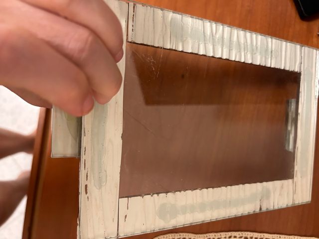 Set bicchieri e vassoio in vetro nuovi