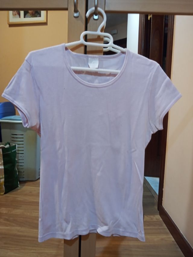 Camisetas elásticas talla L chica