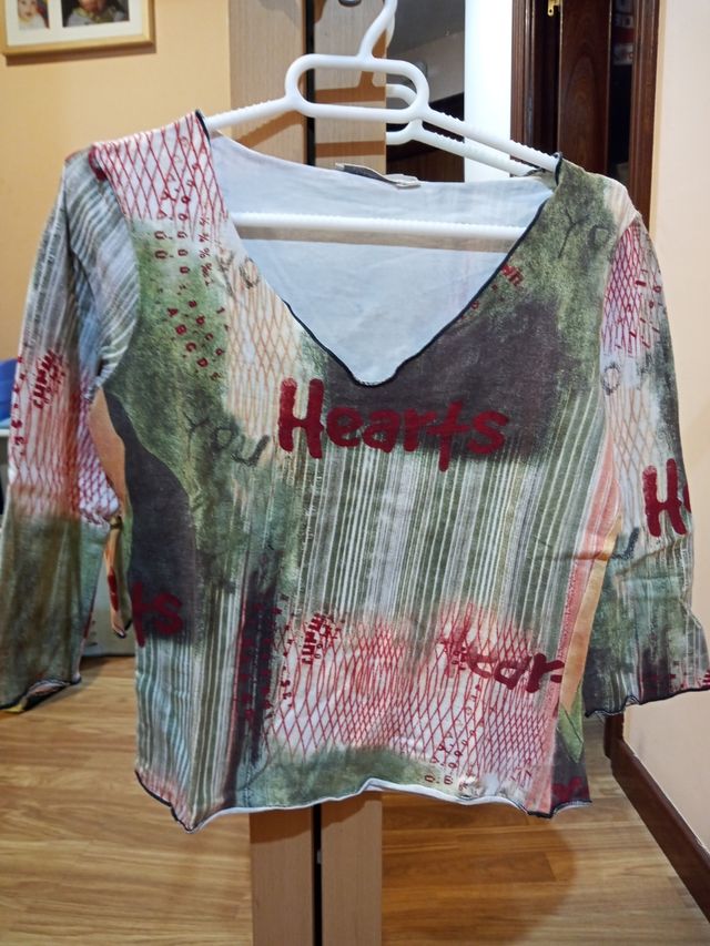 Camisetas elásticas talla L chica