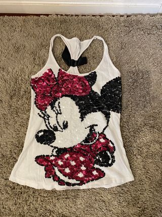 CAMISETA MINNIE MOUSE LENTEJUELAS