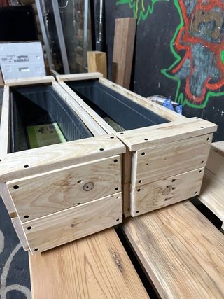Jardineras a medida de envase con riego automatico