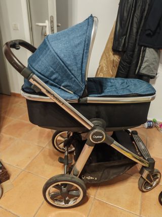 Oyster 3. Carrito+capazo. Color exclusivo Denim