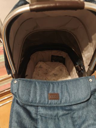 Oyster 3. Carrito+capazo. Color exclusivo Denim