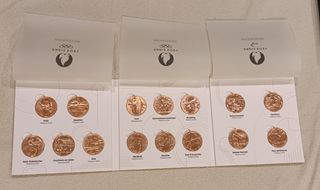 Francia 2021-2024 monedas 1/4€ JJOO Paris + album