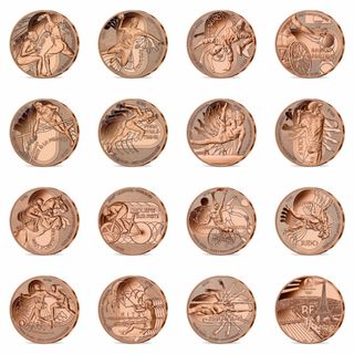Francia 2021-2024 monedas 1/4€ JJOO Paris + album