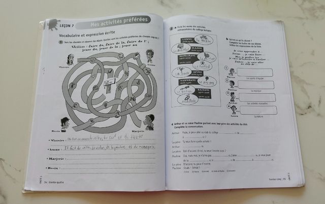 Cahier d'exercices. En Spirale. ESO A1.