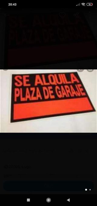 Garaje en alquiler