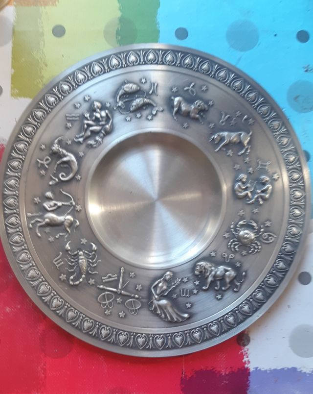 plato decorativo zinc horóscopos