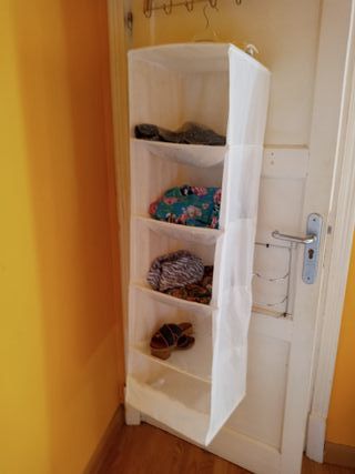 Estanteria cajonera de tela, plegable movil, sepue