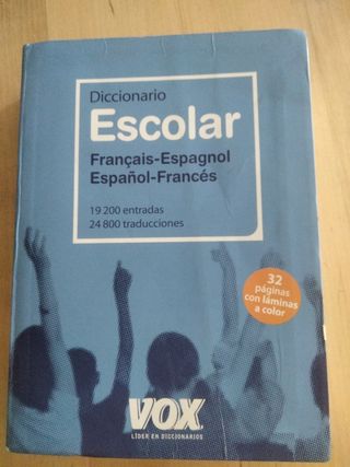 Diccionario escolar frances-español español-france