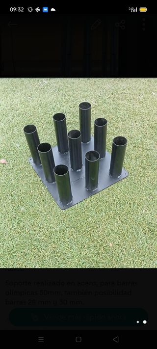 Soporte suelo barras olimpicas