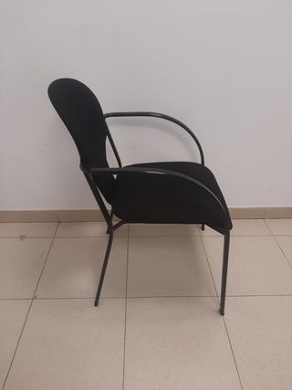 Silla Confidente Visavis negra. Ref AS35