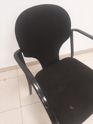 Silla Confidente Visavis negra. Ref AS35