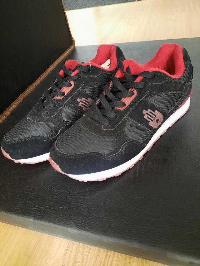 sneakers uomo running nero e rossa scarpe ginnasti