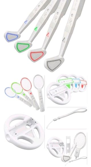Pack wii-wiiU:2escopetas+accesorios juegos deporte