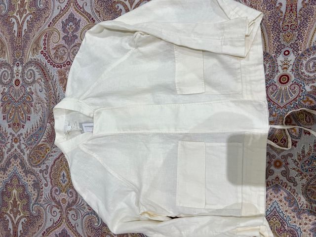 Cazadora/ chaqueta lino. Talla mas que una S.