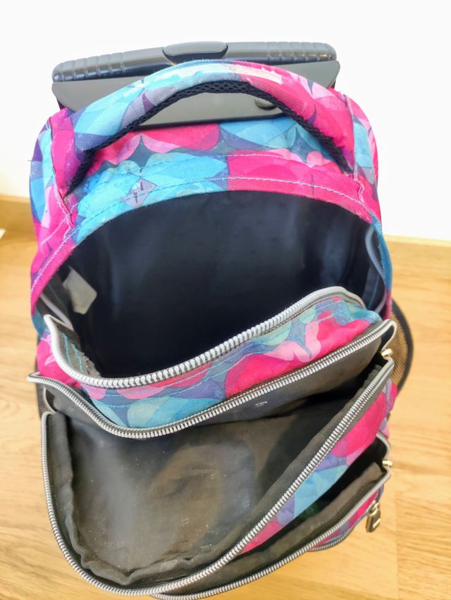 MOCHILA TOTTO CON RUEDAS COLEGIO ROSA Y AZUL