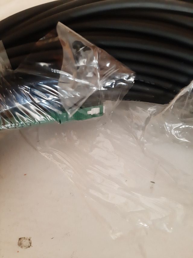 cable de fibra óptica  200 metro  un 1 terminal