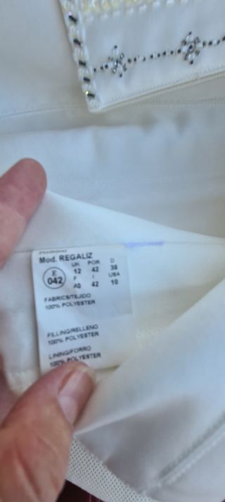 Magnífico vestido de novia 