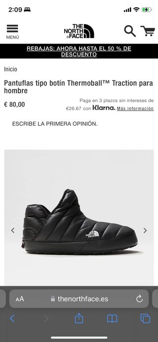 Botas nieve o zapatillas Thermoball The North Face