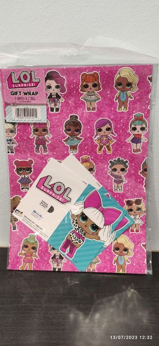 LOL Surprise LILS+Regalo papel de envolver LOL