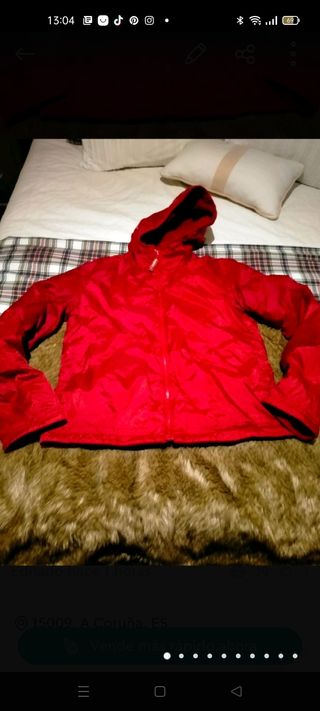 Chaqueta , cazadora zara talla S, color rojo 