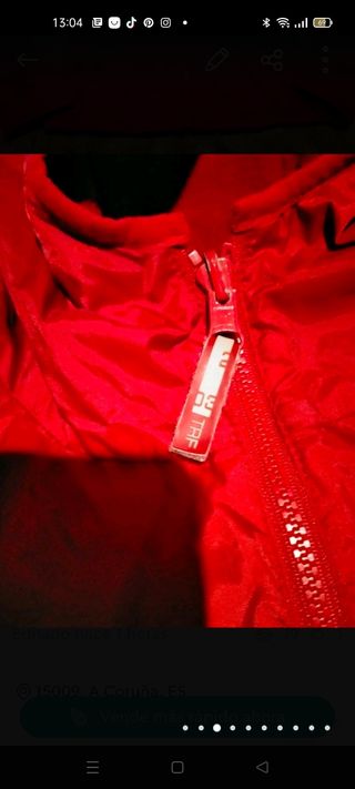 Chaqueta , cazadora zara talla S, color rojo 