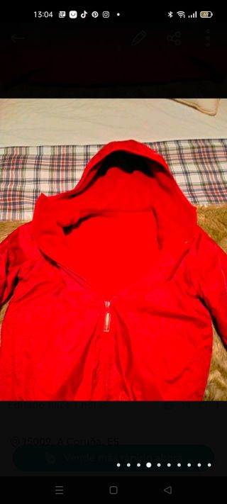 Chaqueta , cazadora zara talla S, color rojo 