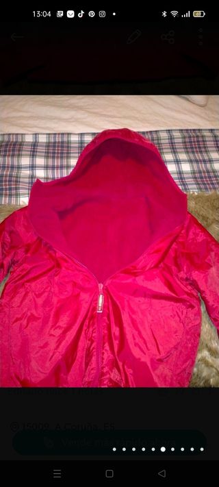 Chaqueta , cazadora zara talla S, color rojo 