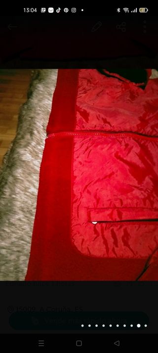 Chaqueta , cazadora zara talla S, color rojo 
