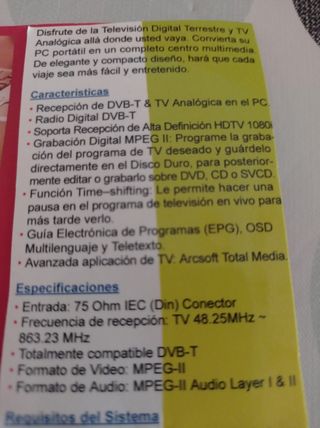 Receptor NPG TV Digit,Anal Para Pc,tablet,móvil..