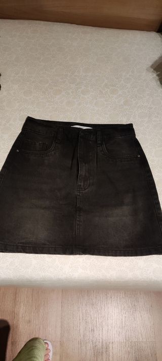 Falda vaquera negra T.S