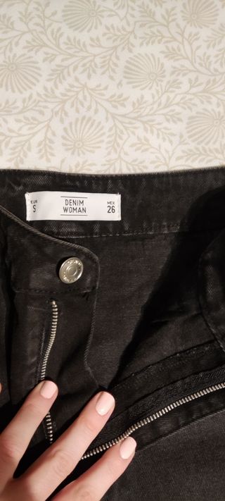 Falda vaquera negra T.S